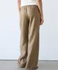 Masimodutti 100% Linen Wide Leg Stretch Pants