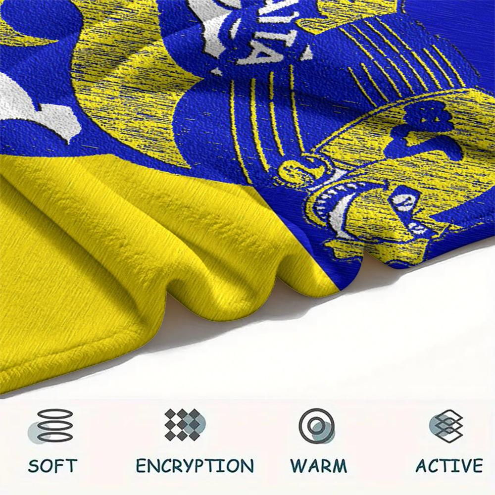 Parramatta Eels pattern Flannel Blanket, High quality Comfortable for All Seasons, Home Decor, Warmth and Comfort, Perfect for Gifts.