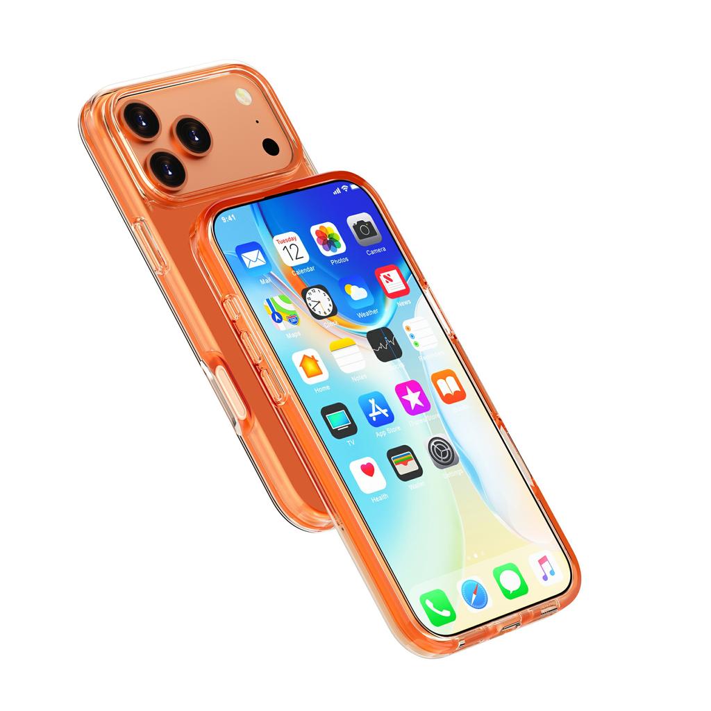 For iPhone 17 Pro Magnetic Case Compatible with MagSafe PC + TPU Clear Phone Cover