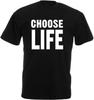 Choose Life Trainspotting Inspired Mens Printed T Shirt UK Fashion Casual Tee Black