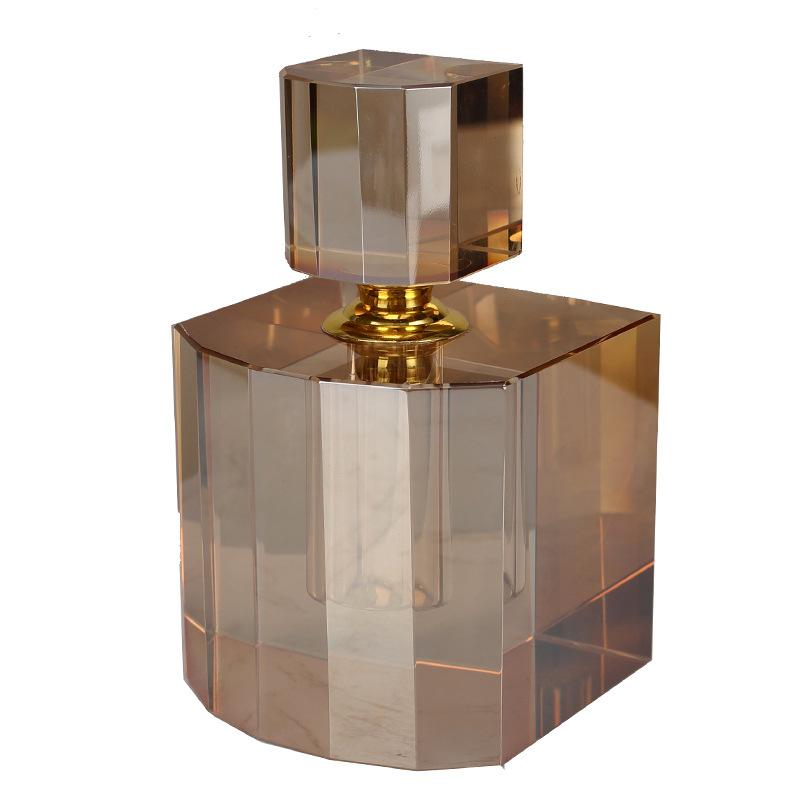 Luxurious Unique Modern Simple Artificial Crystal Design Perfume Bottle Craft Home Model Room Tabletop Decoration
