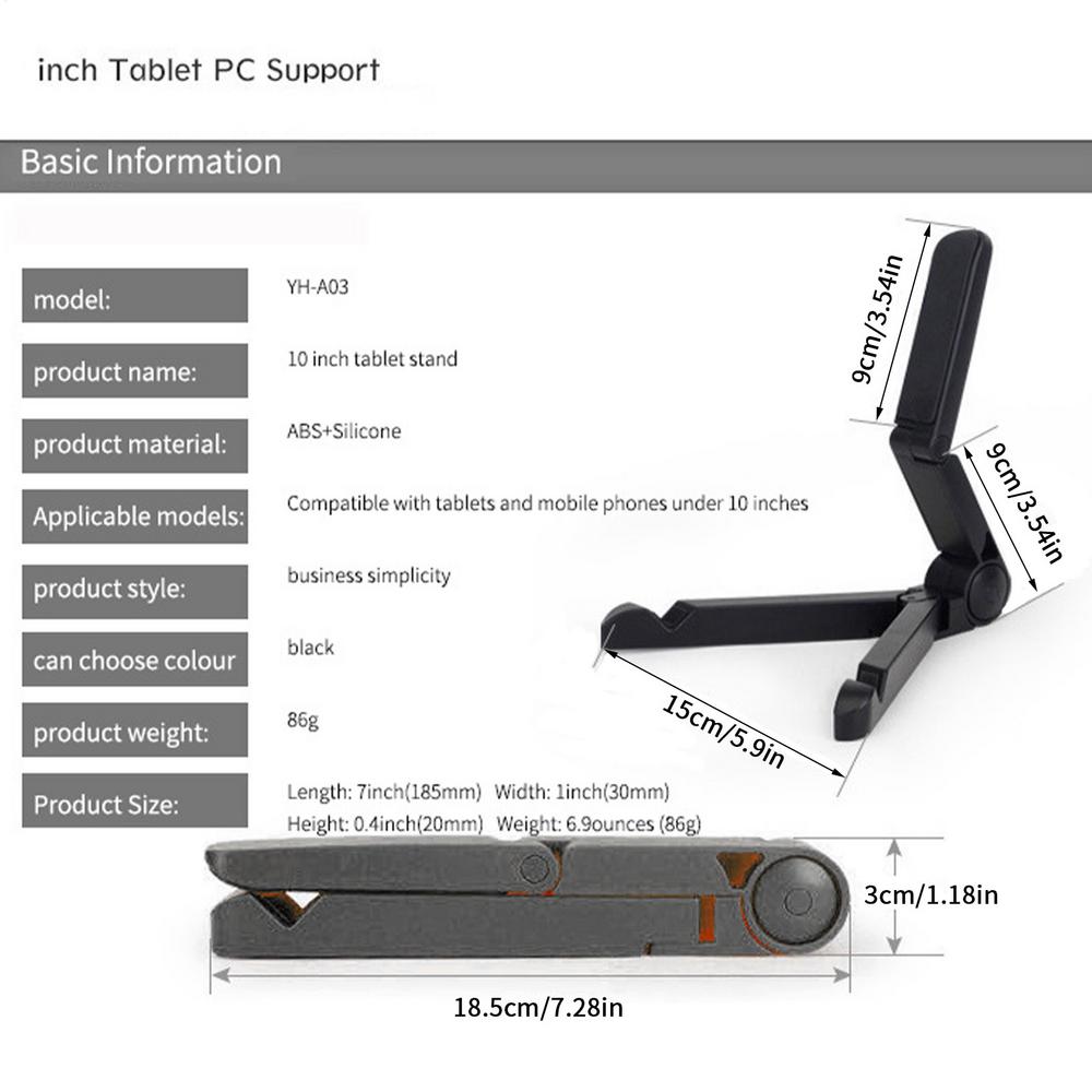 

Universal Foldable laptop stand Phone Tablet Holder Adjustable Bracket Desktop Stand Tripod Support For Tablets and Cell Phones чорний