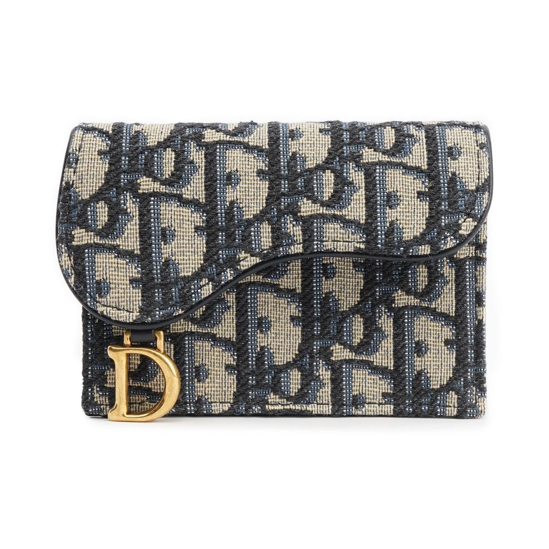 

DIOR Сумка-сідло старий квітковий вишивка повний принт фліп-кришка тканина сумка-сідло картхол сумка для карт жіноча модель джинсовий синій One Size-Box(Basic Set+Box) джинсовий синього кольору