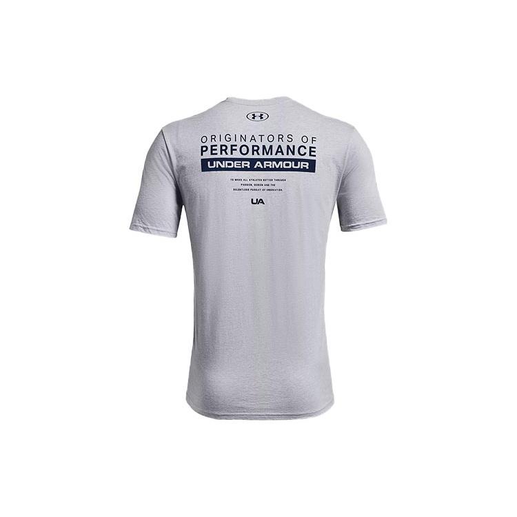 Under Armour Men s Bar Originators Of Performance Short Sleeve Grey 1352045-011 XXL