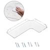Pack of 1 High Transparency Acrylic Corner Mounted Shelf for Modern Homes Decors In Bathroom Kitchen Living Space