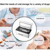 0-18 Degrees Refrigerated Insulin Pill Medicine Carrying Case USB Charging Refrigerated Incubator High Power Mini Refrigerator