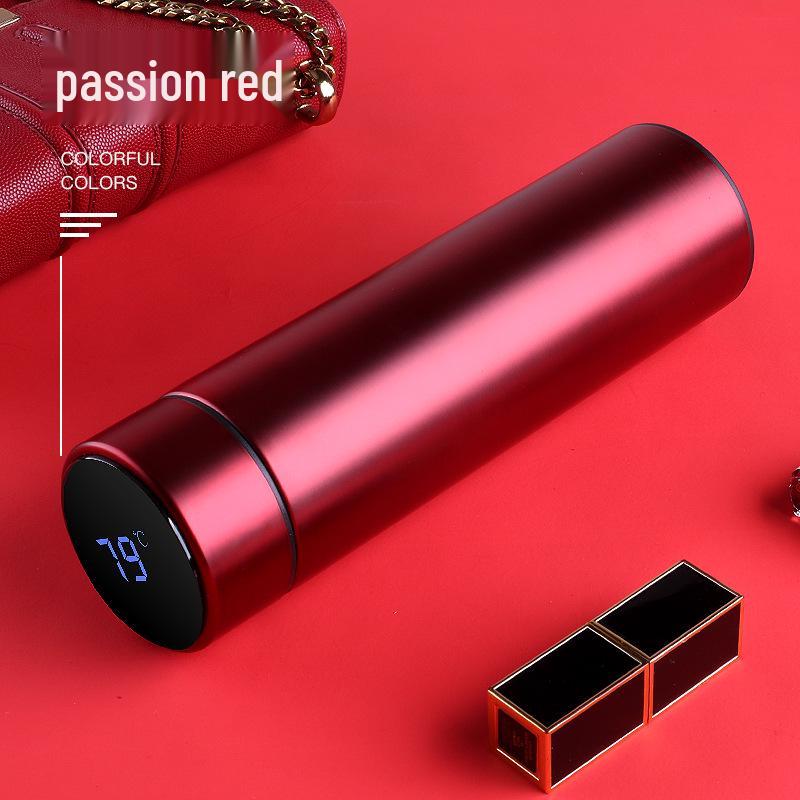 

Китайская Ретро Кружка из Нержавеющей Стали с Изоляцией и Умным Дисплеем Температуры - Персонализируемый Бизнес-Подарок 401-500ml