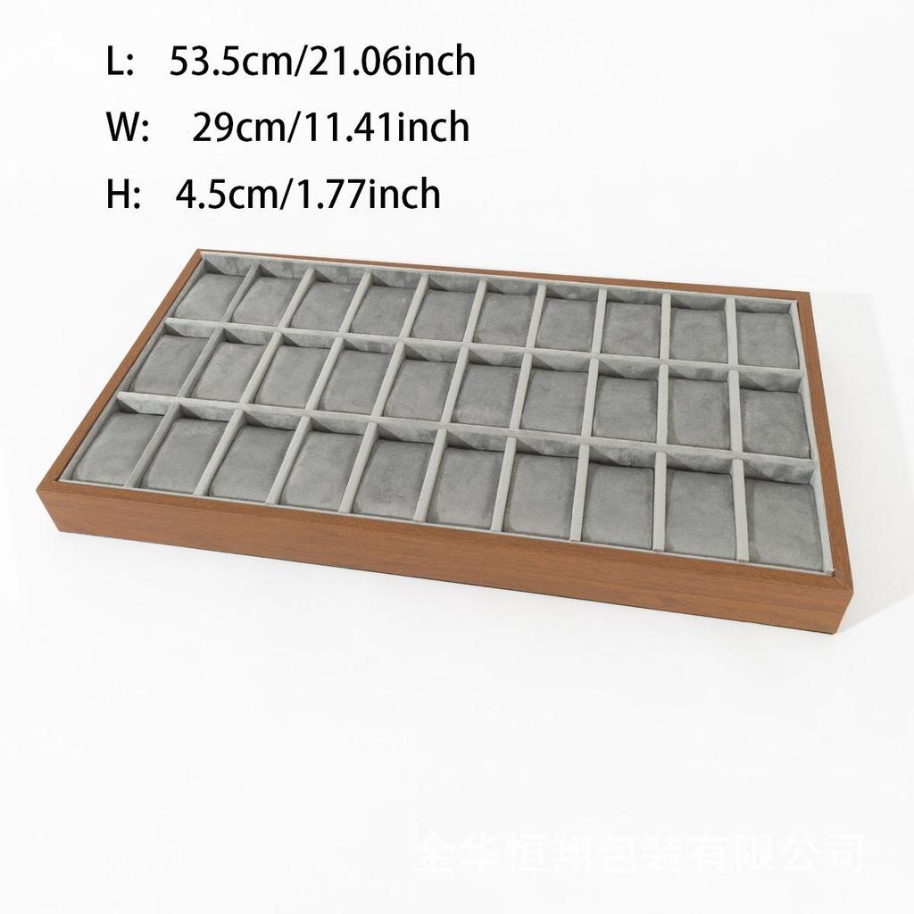Watch Display and Storage Box with Velvet Stand