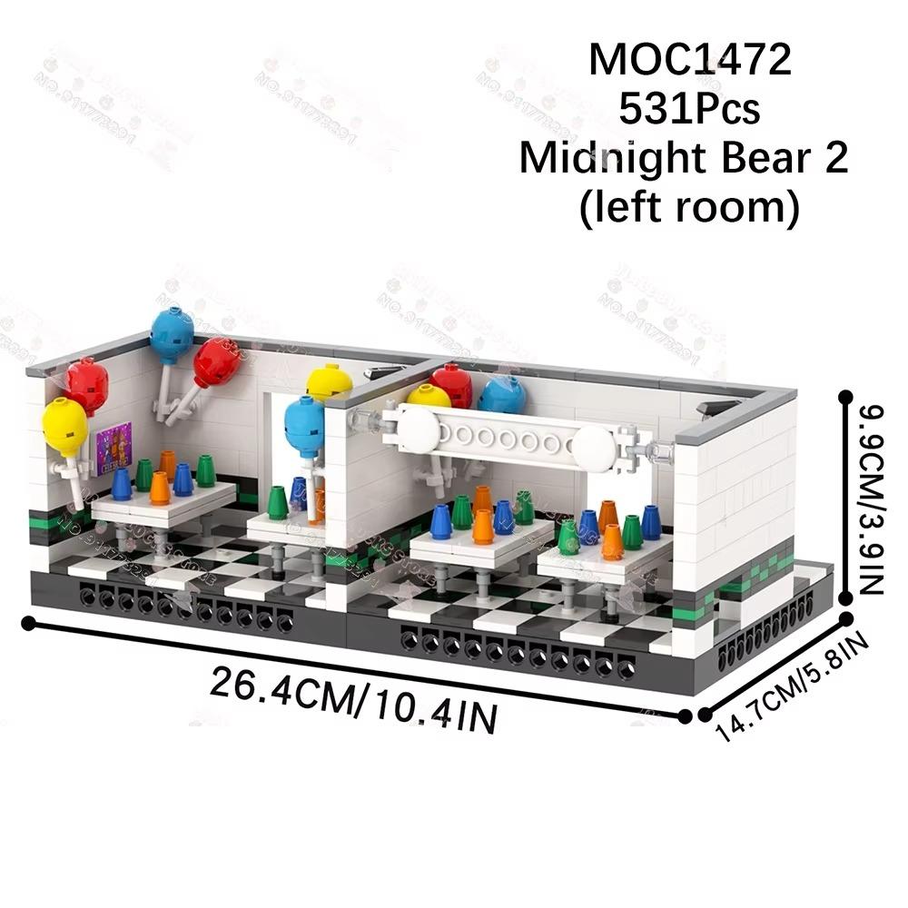 

Креативність MOC Гра Північний Ведмідь Будівельні Блоки Зроби Сам Фігурка Жахів Екшн Сцени Моделі Архітектури Іграшки для Складання Для Дітей