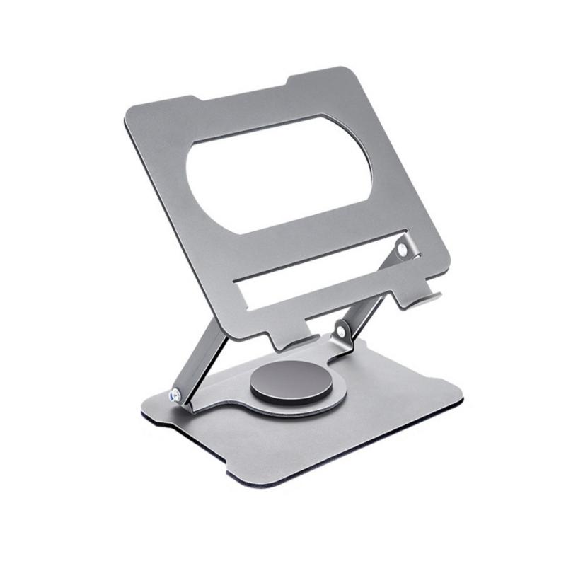 Foldable Laptop Stand Double Shaft Height Adjustment Cooling Laptops Risers 360Degree Rotating Base for Belows 17in Device