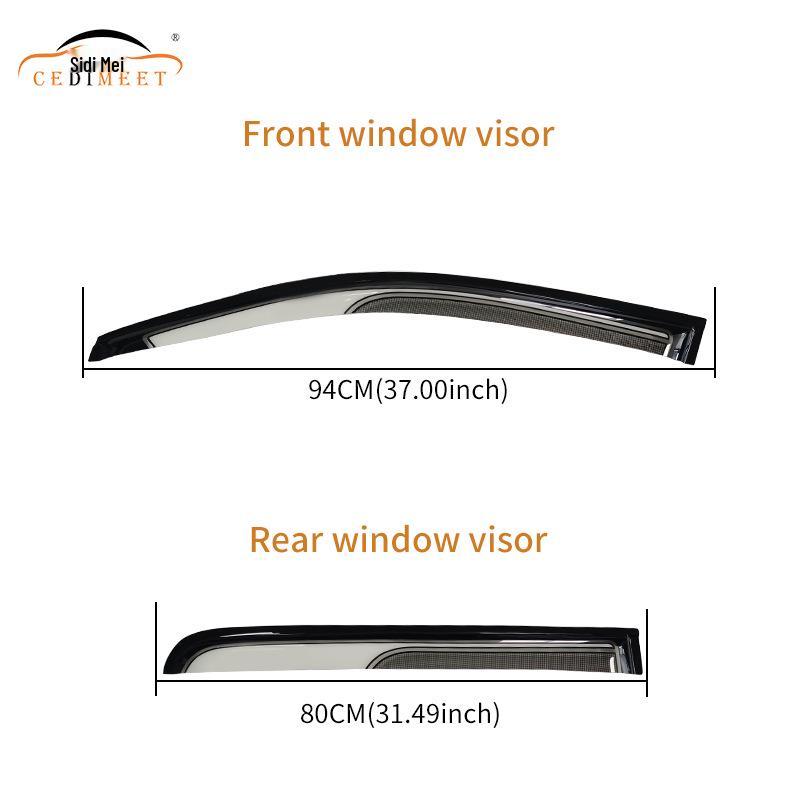 Hilux Vigo Acrylic Rain Guards for Car Windows
