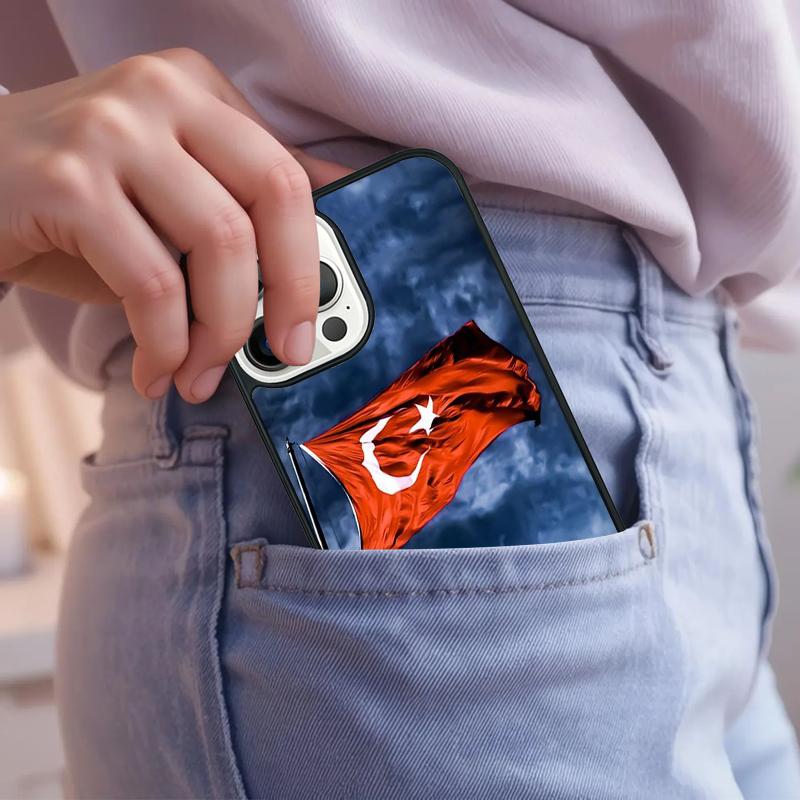 Turkey Turkish Flag Phone Case For iPhone 17 Air 15 16e 14 13 Pro Max Coque 12 11 Pro Max PLUS cover