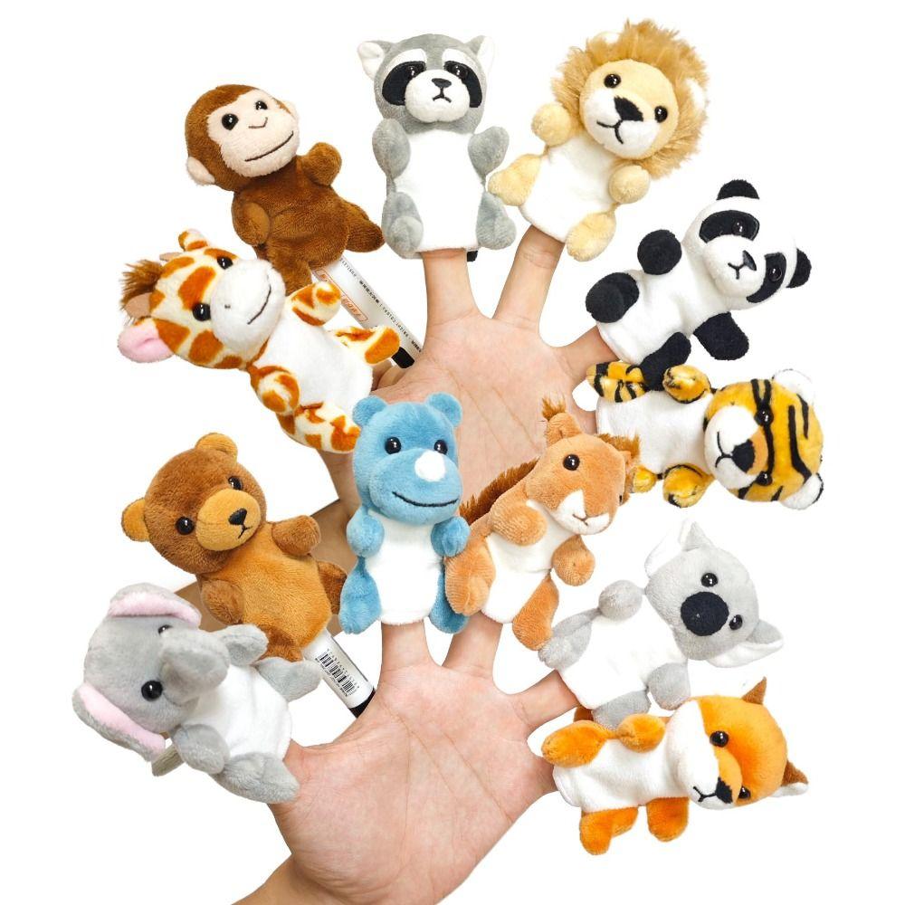 Storytelling Animal Hand Puppets Role Play Puppets Plush Toy Finger Puppets  Kids Toddlers