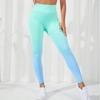 European & American Seamless Gradient Quick-Dry Yoga Pants - Nine-Point Length