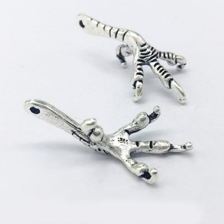 10PCS Retro Bird Claw Pendants Jewelry Making Accessories Alloy Texture Jewelry Pendant Suitable for Jewelry Making