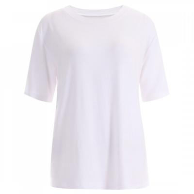 Shop Women S Daily Plain ShorT Sleeve T ShirT Ivory Dai wSh 1416