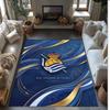 Real Sociedad FC Soccer Football Pattern Soft Area Rug Non Slip Indoor Floor Carpet Sports Decor Mat for Bedroom