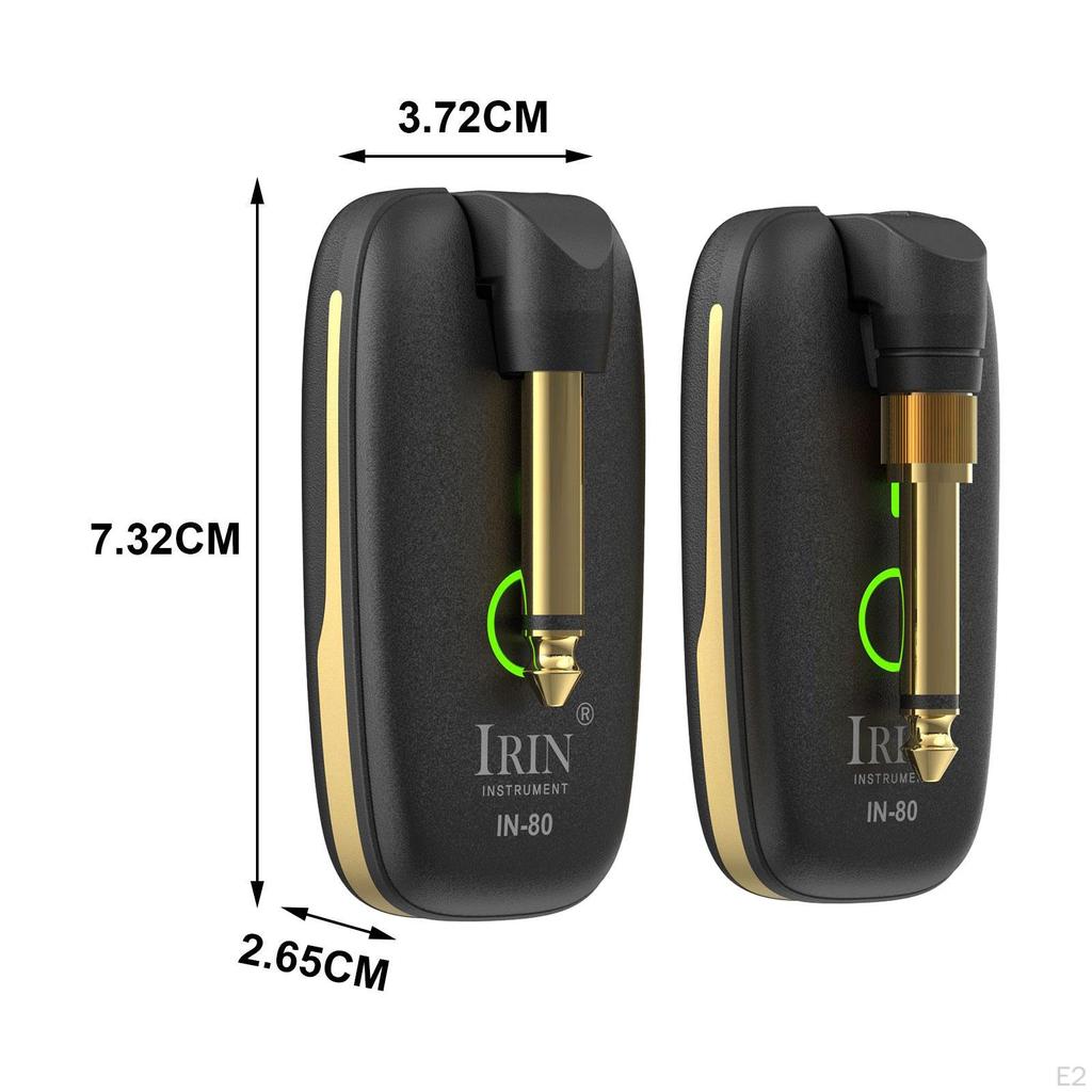 Gitarrensystem, wiederaufladbar, tragbares Zubehör, 30-50 m Übertragung für Musikaufnahmen