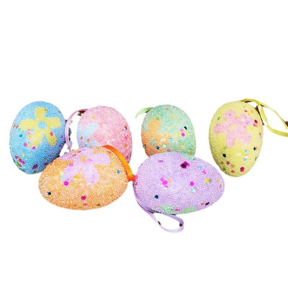 

Блестки Пасхальное Яйцо Подвесное Украшение Блестящие Праздничные Декоративные Яйца Подвеска Пасхальный Кролик Сделай Сам Flower egg