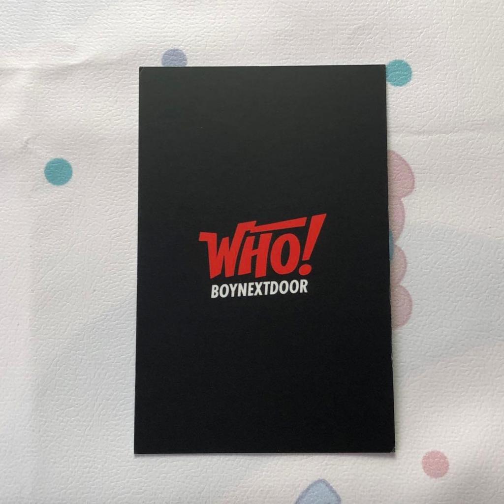 [USED] Sungho BOYNEXTDOOR Limited WHO! Sanok Trading Card Bonecudo