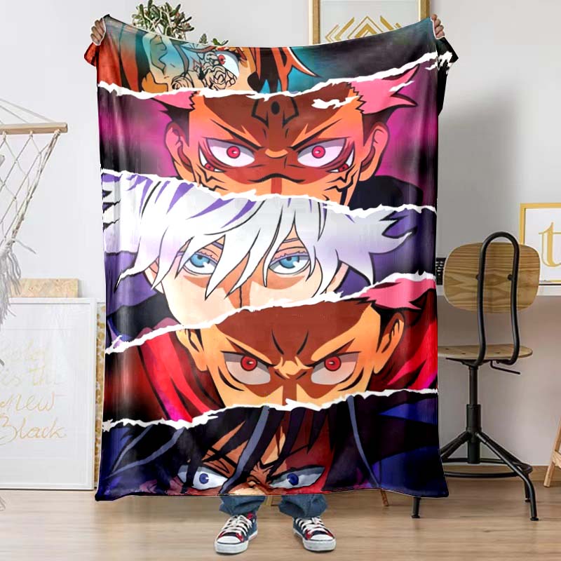 The Jujutsu Kaisen Patterned Blanket Is Perfect for Bedding or Any Other Occasion, Making It A Perfect Gift Choice.