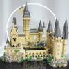 Micro tijolos cidade criativa medieval castelo mágico série escola arquitetura modelo blocos de construção presentes brinquedos criança adulto criança