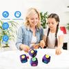 Stress Relief Clicker Cube Toy Portable Anti-Anxiety Relaxation Cube Home Office Silent Calming Cube Sensory Toy