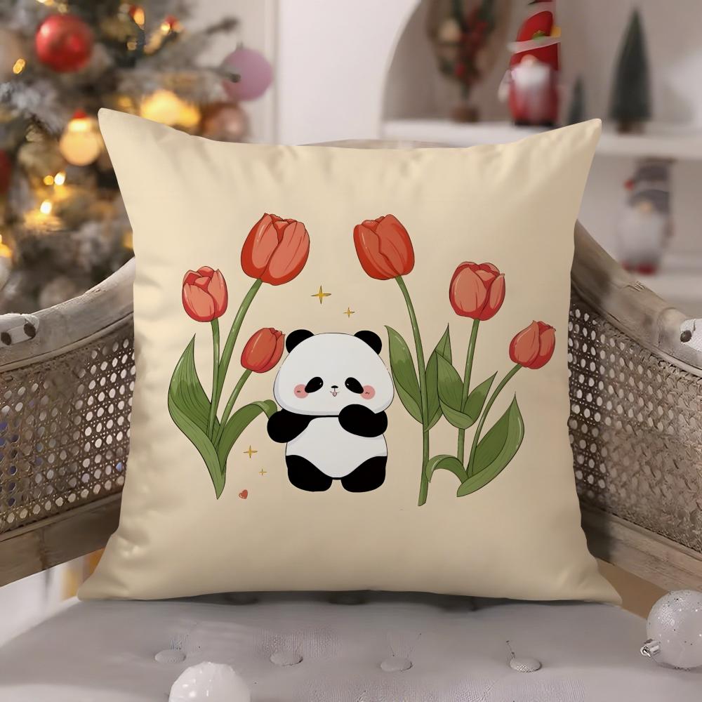 Fantasy Black and White Animal Patterns Pillow Case Comfort Sofa Bed Silky Elegant Invisible Zipper Decorative Cushion Cover