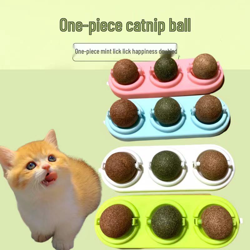 Catnip Merry-Go-Round: Self-Play Teething Toy with Matatabi Fruit for Cats