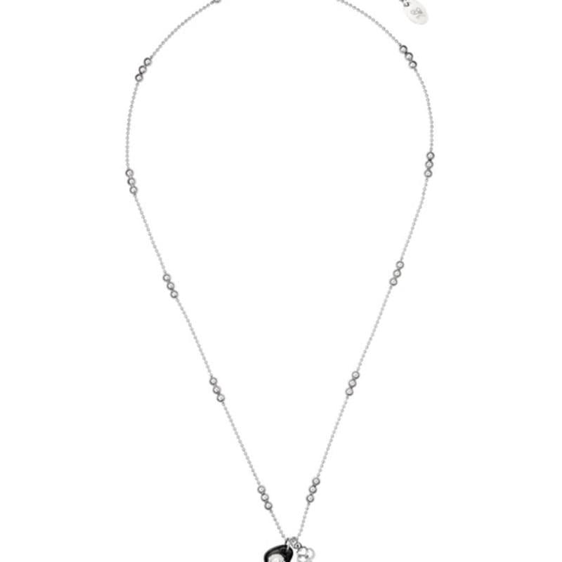 nff huge love key necklace-silver