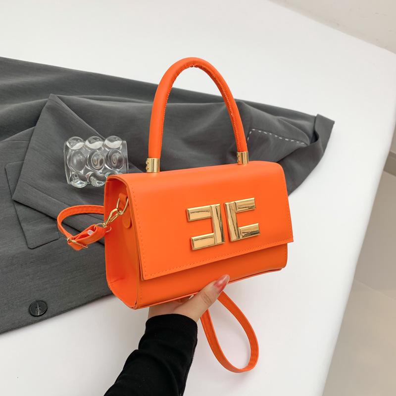 

Трендовая женская маленькая квадратная сумочка с леопардовым принтом 2024 года - Универсальная сумка кроссбоди и на плечо оранжевый