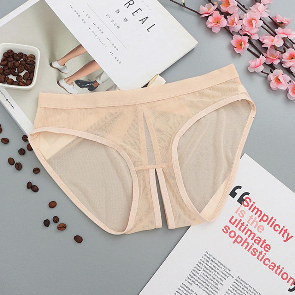 Sexy Seamless Mesh Briefs Panties Lingerie Thongs