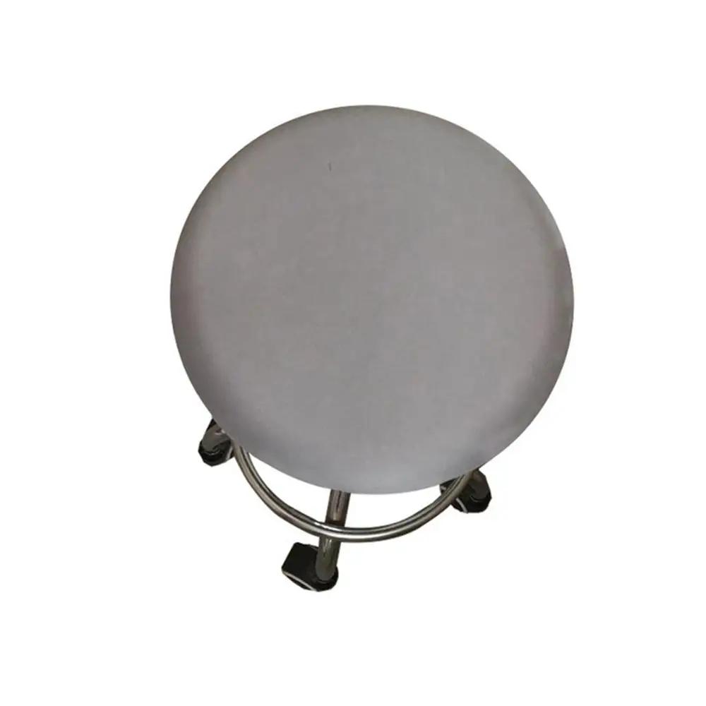 Moderne runde Stuhlhusse Barhockerhusse Elastische Sitzhusse Stuhlschutz Unifarbene Haushaltsstuhl-Überzug Spandex