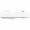 Luxury Ceramic Wash Basin Rectangular White with Faucet Hole 60 x 46 cm