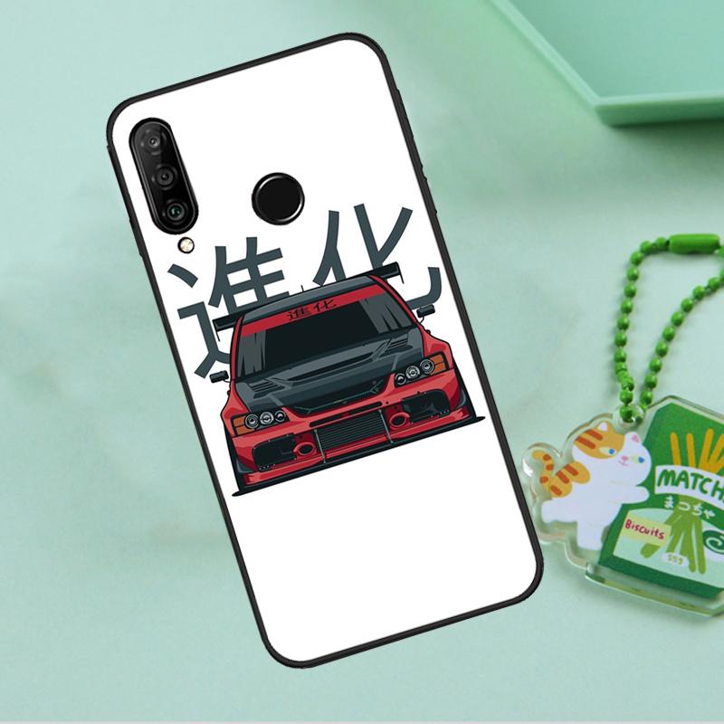 JDM Car Evo For Huawei Nova Y90 Y70 Y60 Y61 Y91 Y72 9 10 SE 12i 12s 11i 5T P60 Pro P20 P30 P40 Lite Case