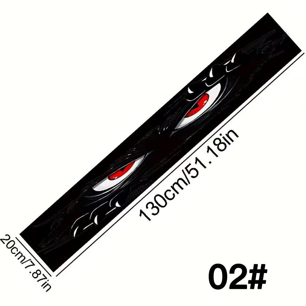 Universal Car Front Windshield Decoration Sun Glare Block Demon Eyes Sticker Personalized Vehicle Modification Decal