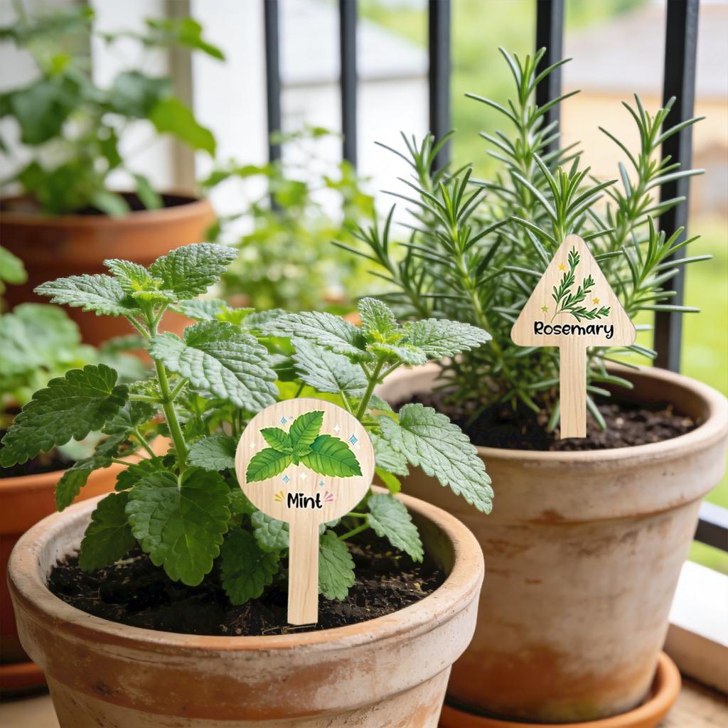 Plant Label Identification Set, 15 Garden Identification Signs, Outdoor Garden Plant Labels, Plant Labels