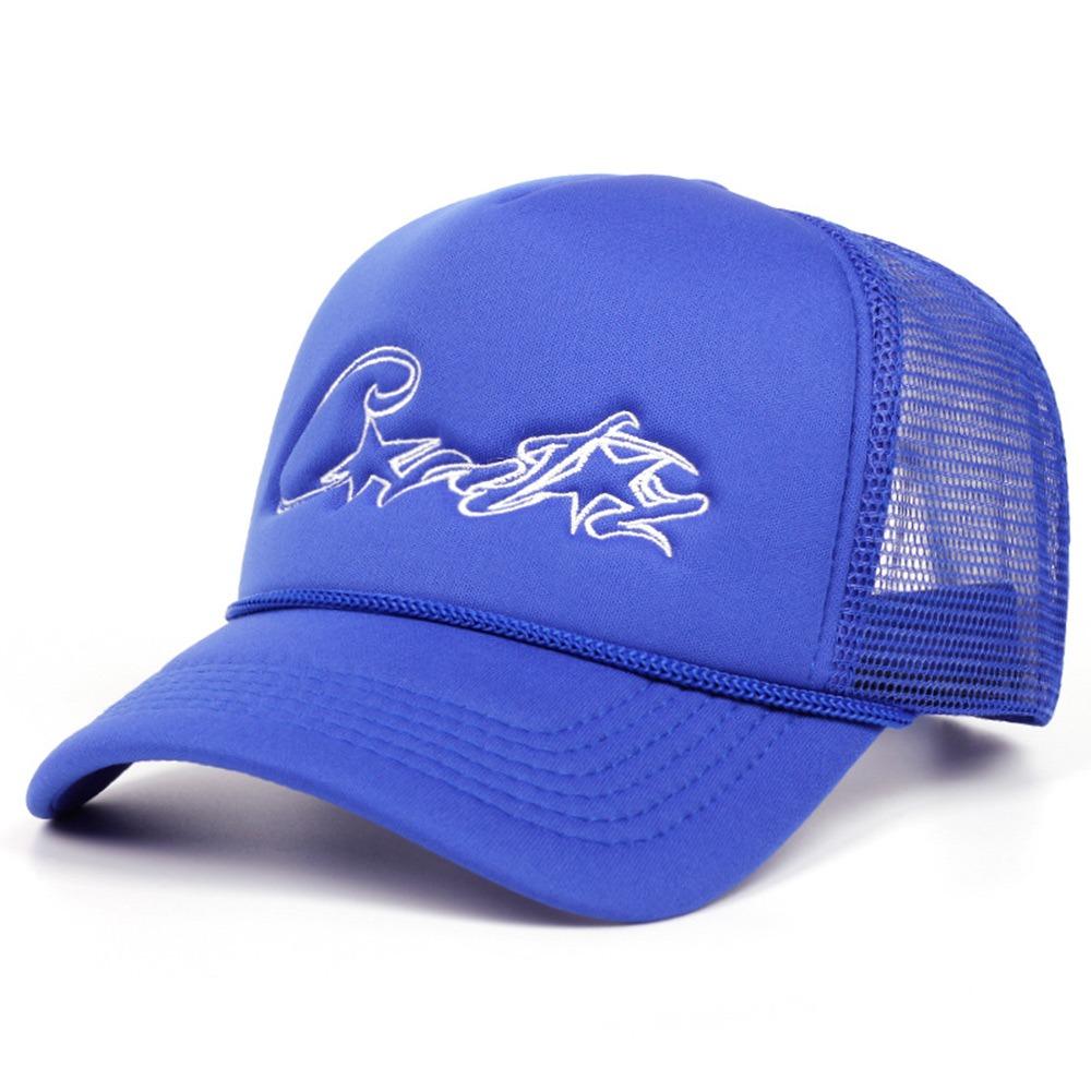 

Унисекс Кепка Тракер Регулируемая Солнцезащитная Шляпа Уличные Кепки в Стиле для Пары для Мужчин Женщин синий