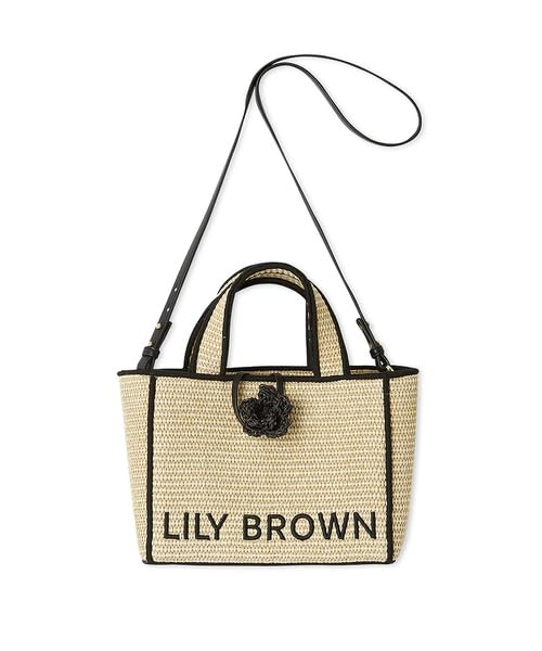 

MARY QUANT Jute Logo Tote LWGB254303 BEG [Lily Brown] Women s