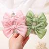 BABY BOWS 2Pcs 4.3inch Big Bows Chiffon Hair Clips Cheer Bowknot Hairpin Children Headdress Fashion Girls Hair Accessories
