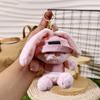 Kawaii Keychain Doll Cartoon Long Eared Rabbit Pendant Rabbit Plush Pendant  Personal Collection