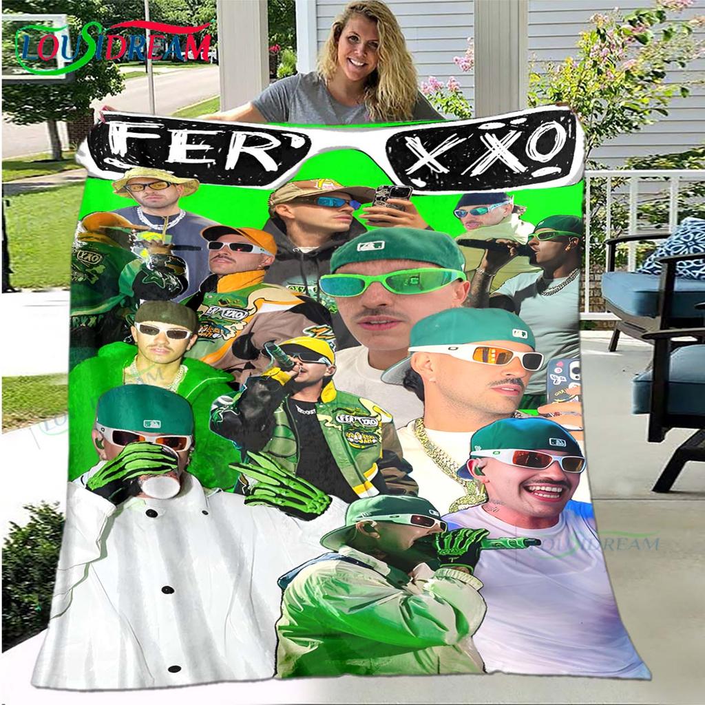100% Polyester Pop Singer F-Ferxxo Four Seasons Blanket Sofa Cover Travel Bed Plush Blanket Travel Office Break Blanket Gift