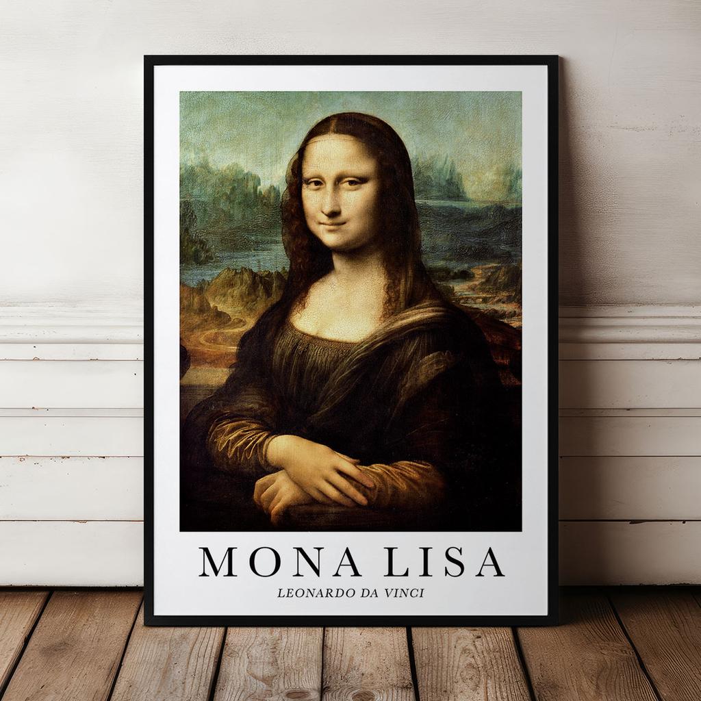 Plakat w ramce mona lisa da vinci