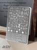 Nail Art Stamping Plates - Star, Polka Dot, Lines, Grid Lace Textures
