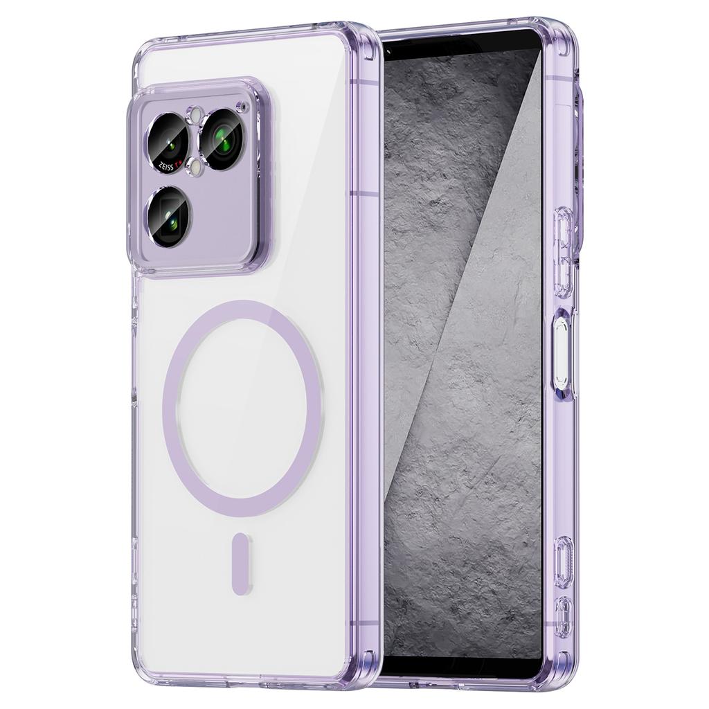 Pouzdro na telefon Sony Xperia 1 VIII, Průhledné magnetické nárazuvzdorné tenké krycí pouzdro pro Sony Xperia 1 VIII