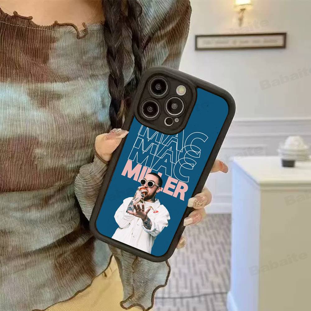 Custodia Morbida in Silicone Cool M-mac Miller per Telefono per iPhone 17 16 14 13 12 11 15 Pro Max Plus Air Cover