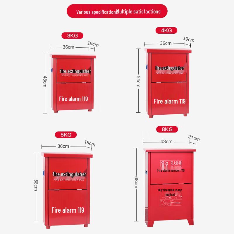 Feuerlöscher-Aufbewahrungsbox im Doppelpack
