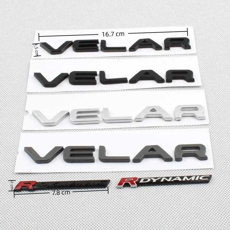 For L R R R RDYNAMIC VELAR letter badge car stickers rear boot refit accessories trunk logo decorate