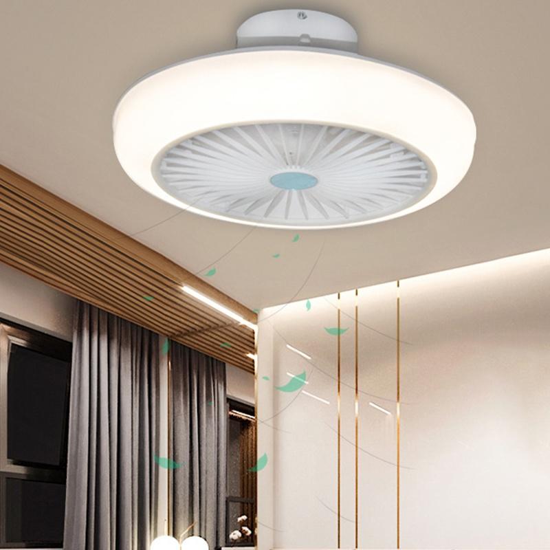Bluetooth Ceiling Fan Light  Adjust Speed WiFi Modern Smart Ceiling Fan Lamp Mute Remote APP Control