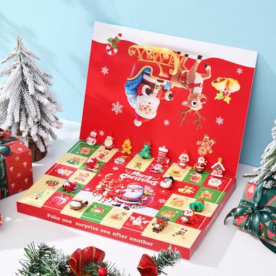 Calendário do Advento de Natal Presentes Caixa de Presente de Festa Decorações Novos Presentes Figura para Calendário de Natal DIY Presentes Engraçados